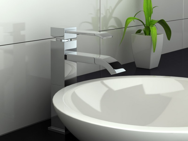 Kohlman Axis bateria umywalkowa wysoka chrom QB170N