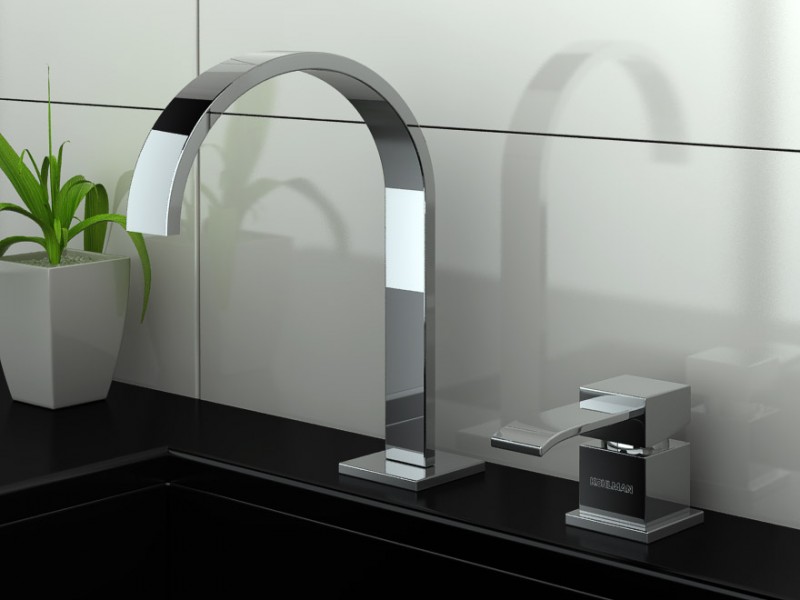 Kohlman Axis bateria umywalkowa 2-otworowa chrom QB205N