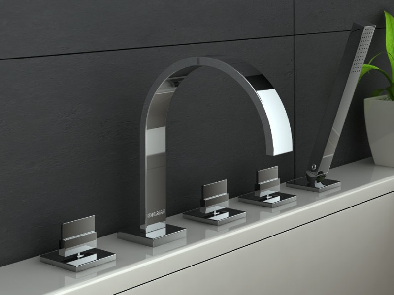 Kohlman Axis bateria wannowa 5-otworowa chrom QB262N