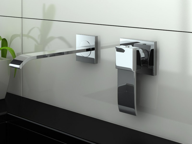 Kohlman Axis bateria umywalkowa podtynkowa chrom QW180N