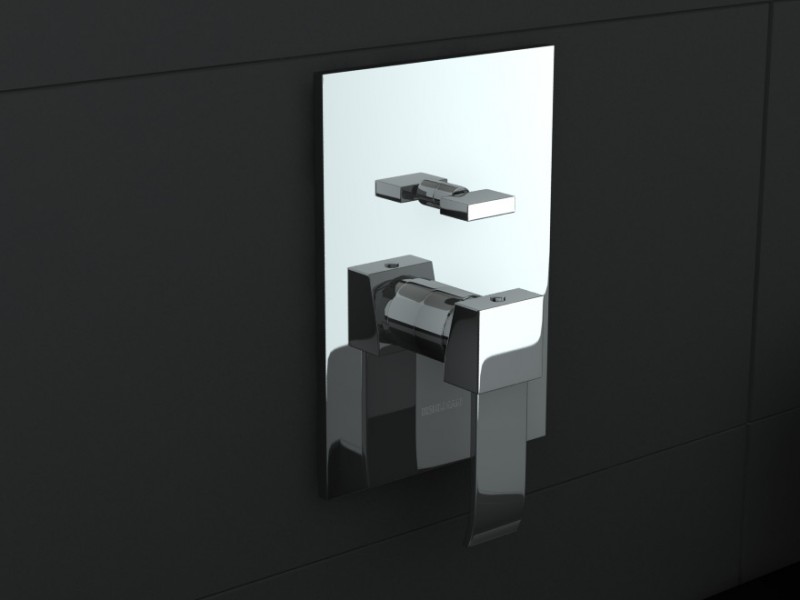 Kohlman Axis bateria wannowo-prysznicowa podtynkowa chrom QW210N