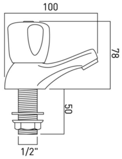 Vado Warwick para baterii umywalkowych chrom WAR-206-C/P