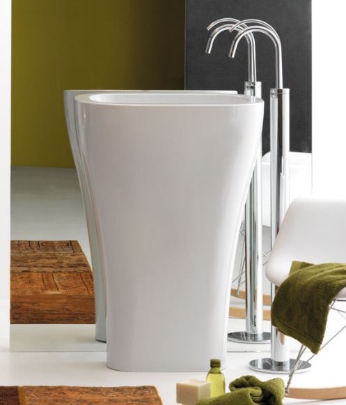 Kerasan Aquatech umywalka wolnostojąca 60x40 biały 3742