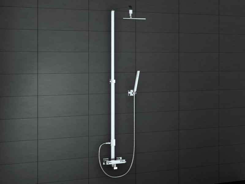 Kohlman Nexen zestaw prysznicowy z deszczownicą chrom QW276U