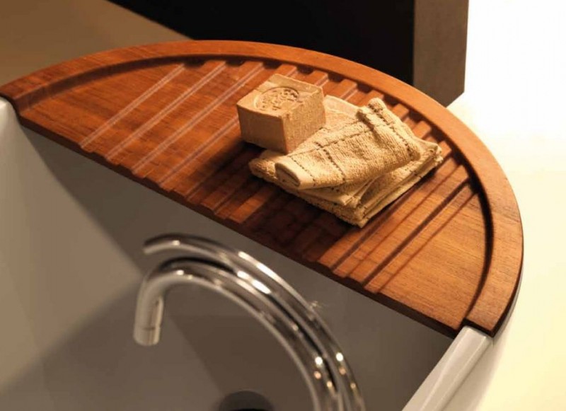Kerasan Aquatech półka drewniana do wanny Teak 3751
