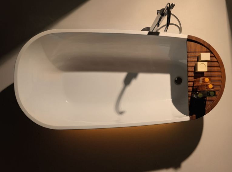 Kerasan Aquatech półka drewniana do wanny Teak 3751