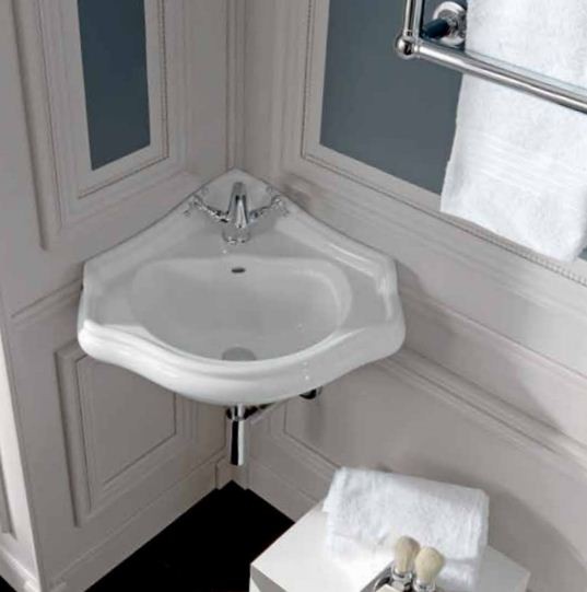 Kerasan Retro umywalka narożna 41 cm biały 1032