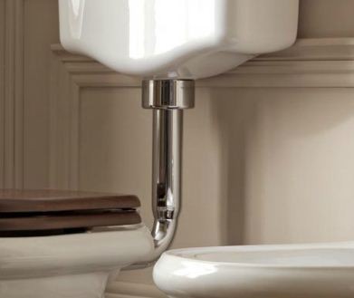 Kerasan Retro rura łącząca dolnopłuk z muszlą brąz bronzo 750493