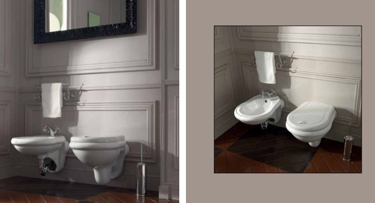 Kerasan Retro bidet wiszący biały 1026