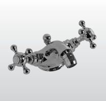 Kerasan Retro bateria bidetowa dwuuchwytowa złoty gold oro 739091