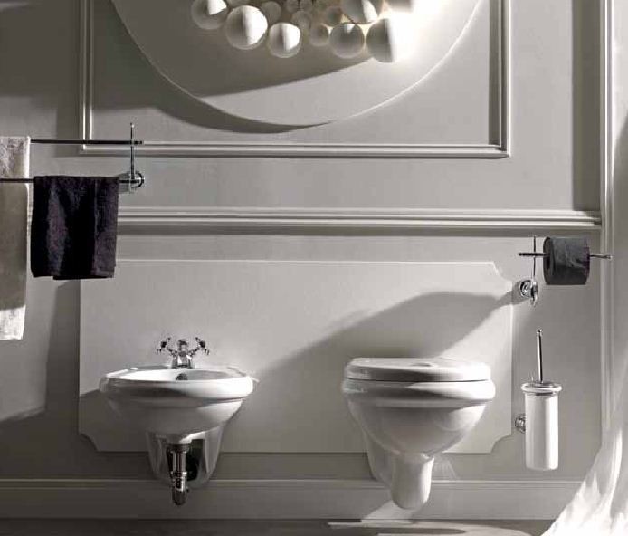 Kerasan Retro bateria bidetowa dwuuchwytowa brąz bronzo 739093