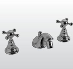 Kerasan Retro bateria bidetowa trzyotworowa brąz bronzo 739293