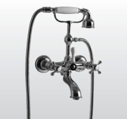 Kerasan Retro bateria wannowa dwuuchwytowa z zestawem brąz bronzo 739493