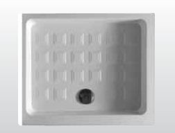 Kerasan Retro brodzik prostokątny ceramiczny prawy 80x96 DX biały 1336