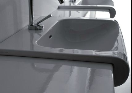 Kerasan Agua Libre Inka Project umywalka półblatowa 60x40 czarny mat 341131