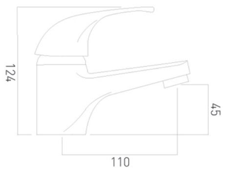 Axces by Vado Matrix bateria umywalkowa chrom AX-MAT-100/SB-CP