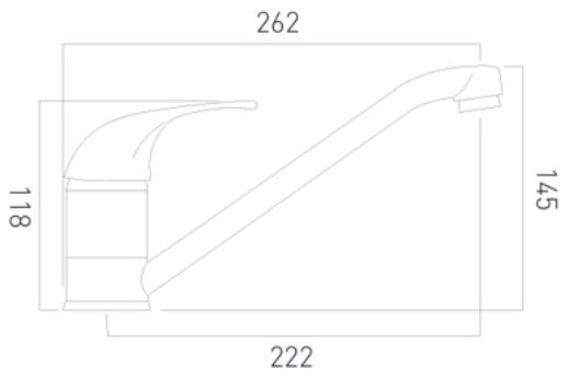 Axces by Vado Matrix bateria kuchenna zlewozmywakowa chrom AX-MAT-150-CP