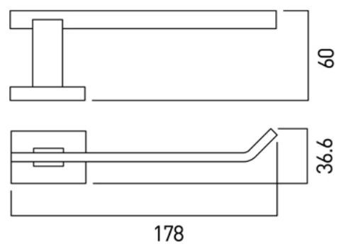Vado Level uchwyt na papier toaletowy chrom LEV-180-C/P