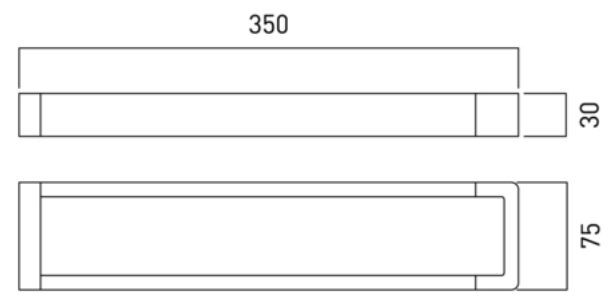 Vado Shama podwójny wieszak na ręcznik 35cm chrom SHA-184B-C/P