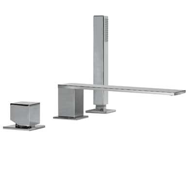 Tres Cuadro bateria wannowa 3-otworowa chrom 006.161.04