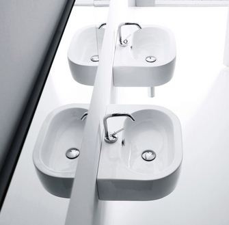 Kerasan Flo umywalka 50x40 biały 3141