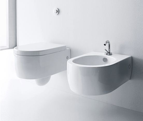 Kerasan Flo deska zwykła zawias chrom 318901