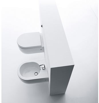 Kerasan Flo deska zwykła zawias chrom 318901