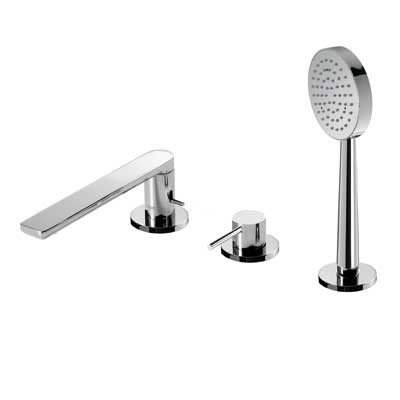 Tres Alplus bateria wannowa trzyotworowa chrom 203.161.01