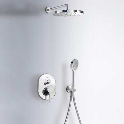 Tres Alplus zestaw natryskowy z baterią podtynkową chrom 203.180.02