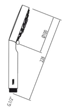 Tres Lex-100 słuchawka pięciopozycyjna antical chrom 1.34.748