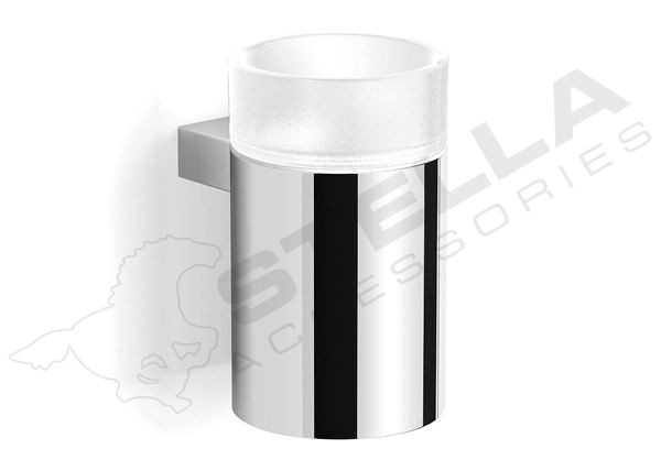 Stella Soul uchwyt ze szklanką / metalowa obudowa szkło matowe chrom 06413