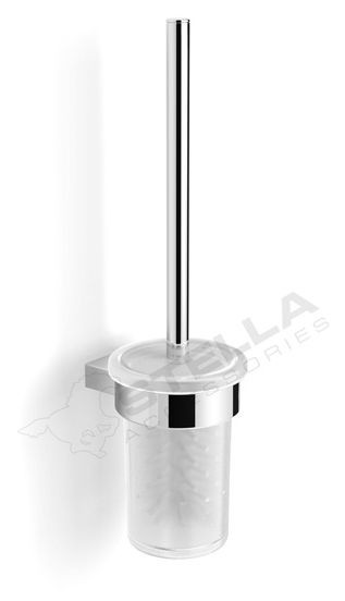Stella Soul szczotka WC wisząca szkło matowe chrom 06430