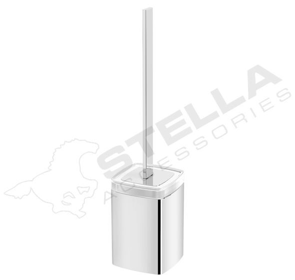 Stella Next szczotka WC wolnostojąca szkło matowe chrom 08431