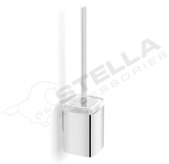Stella Next szczotka WC wisząca / mocowanie Lift&amp;amp;amp;amp;Clean™ szkło matowe chrom 08430