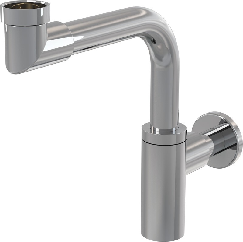 Alcaplast DESIGN syfon umywalkowy dekoracyjny oszczędający miejsce okrągły A403