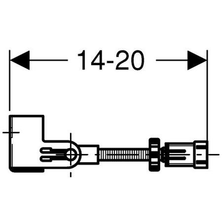 Geberit Duofix wsporniki do stelaży do montażu narożnego 111.835.00.1