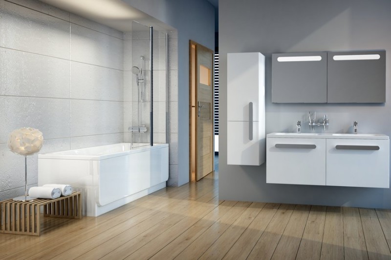 Ravak Chrome CVS2-100 P parawan nawannowy 2-elementowy 100 prawy srebrny połysk przeźroczyste ANTICALC 7QRA0C00Z1