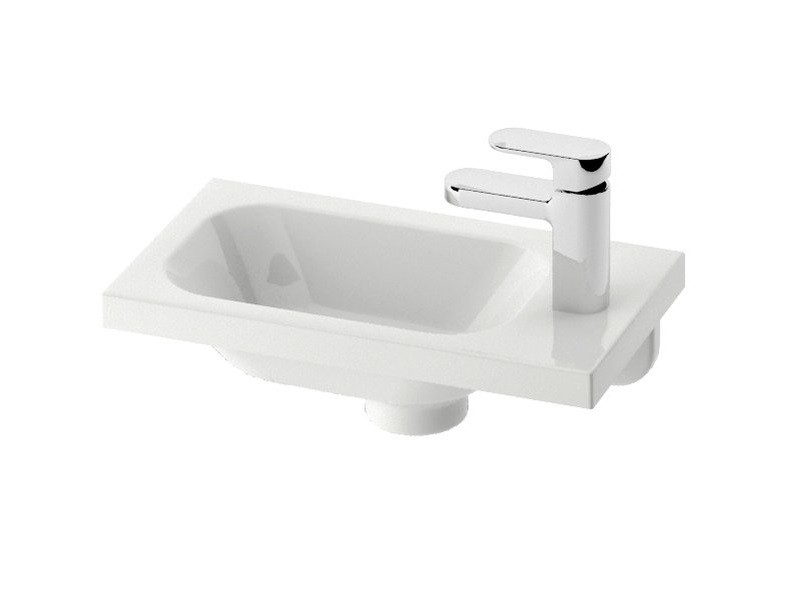 Ravak Chrome 400 umywalka mała wisząca / meblowa prawa 40x22 z otworem XJGP1100000