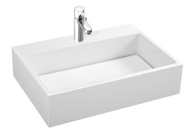 Marmorin Modico umywalka z otworem 80x43 cm Mineralicast 350 080 020 011