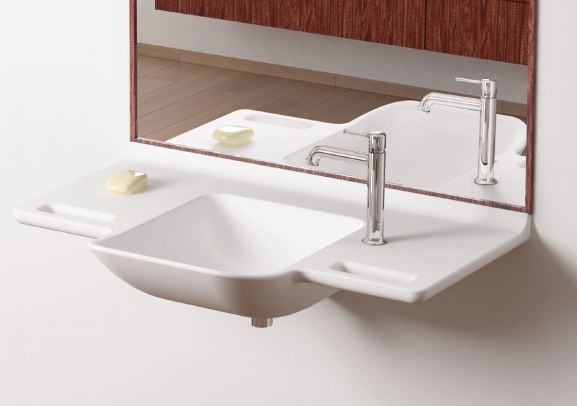 Marmorin Uni umywalka dla osób starszych i niepełnosprawnych Mineralicast 550 085 020 011