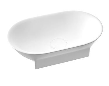 Marmorin Liva 60 umywalka owalna bez otworu 60x35 cm Mineralicast 586 075 020 010