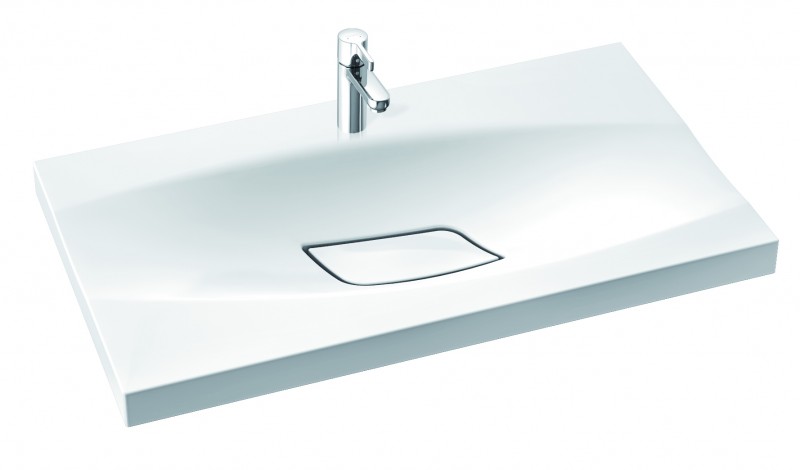 Marmorin Noel 80 umywalka z otworem 80x45 cm Mineralicast 580 080 020 011