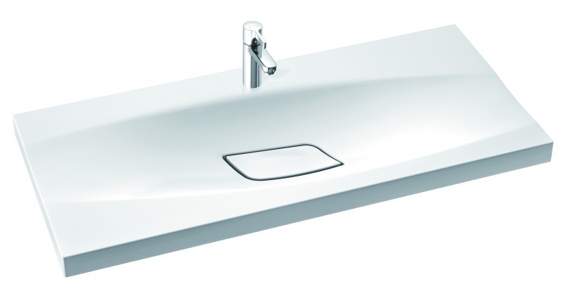 Marmorin Noel 100 umywalka z otworem 100x45 cm Mineralicast 581 100 020 011