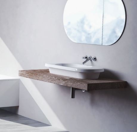 Marmorin Pia 600 umywalka stawiana na blat 62x36 cm Mineralicast 570 060 020 010