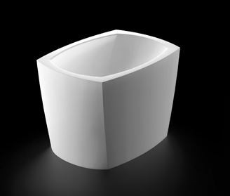 Marmorin Isar umywalka stawiana na blat 46x33 cm Mineralicast P 597 040 020 010