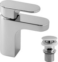 Vado Life bateria umywalkowa z korkiem chrom LIF-100/CC-C/P