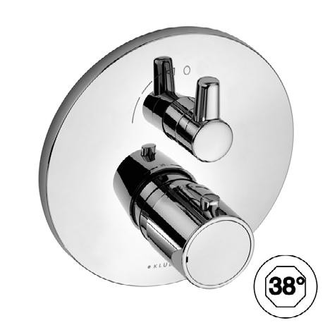 Kludi O-CEAN jednouchwytowa bateria prysznicowa termostatyczna podtynkowa z zaworem odcinającym chrom 38 835 05 45