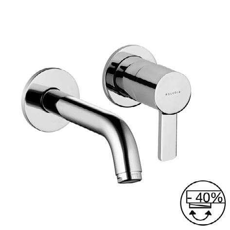 Kludi Zenta jednouchwytowa bateria umywalkowa podtynkowa wylewka 180mm chrom 382440575