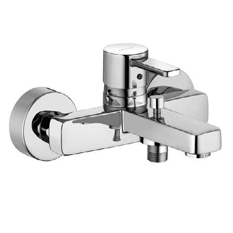 Kludi Zenta jednouchwytowa bateria wannowa ścienna chrom 386700575