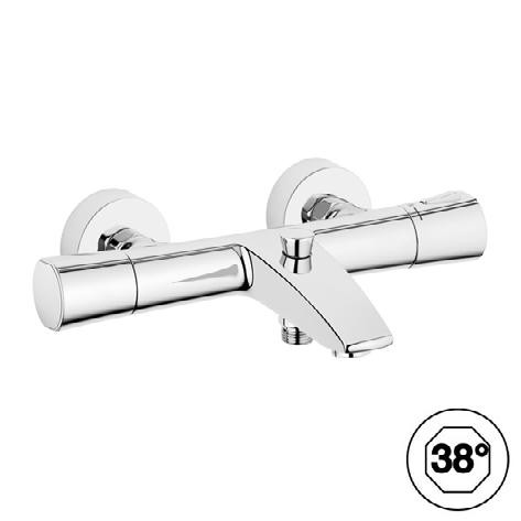 Kludi Zenta jednouchwytowa bateria wannowo-prysznicowa termostatyczna ścienna chrom 351010538